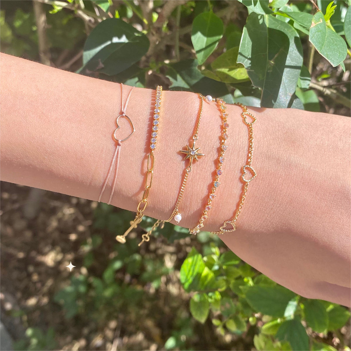 Three Heart Bracelet