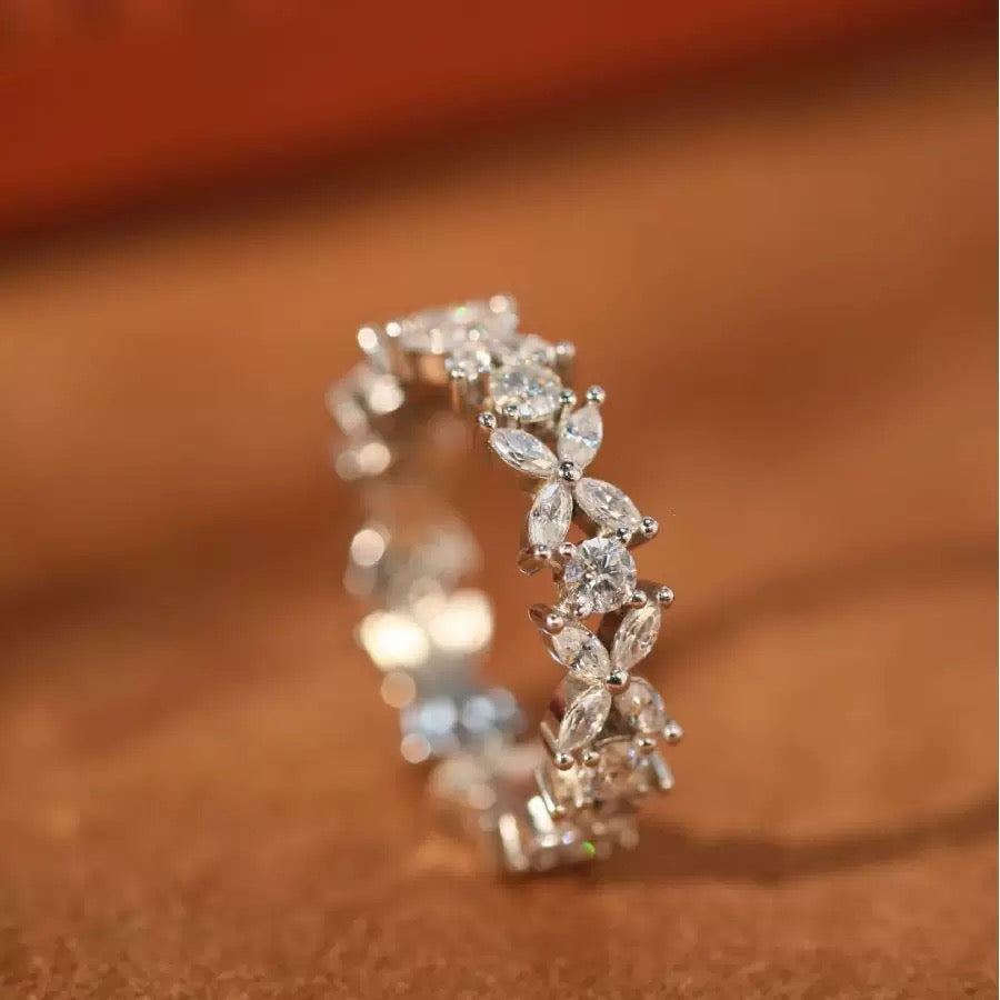 Moissanite Butterfly Band