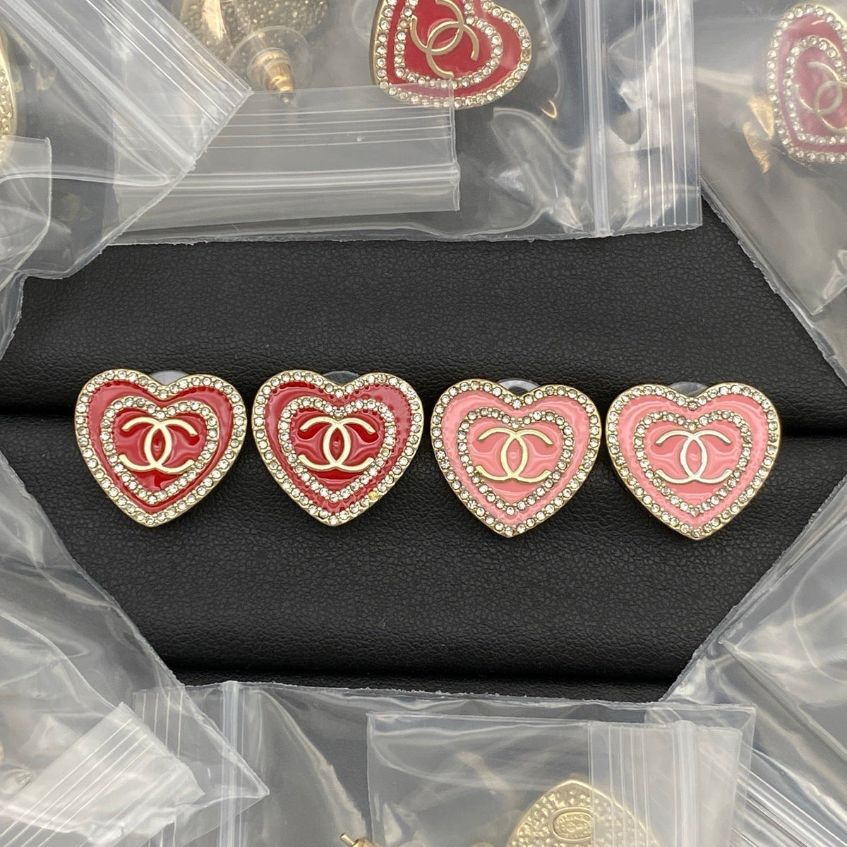 Chanel Pink Earrings