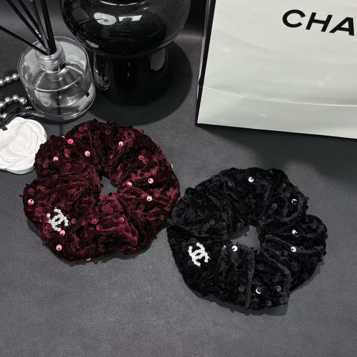Chanel Velvet Hair Tie