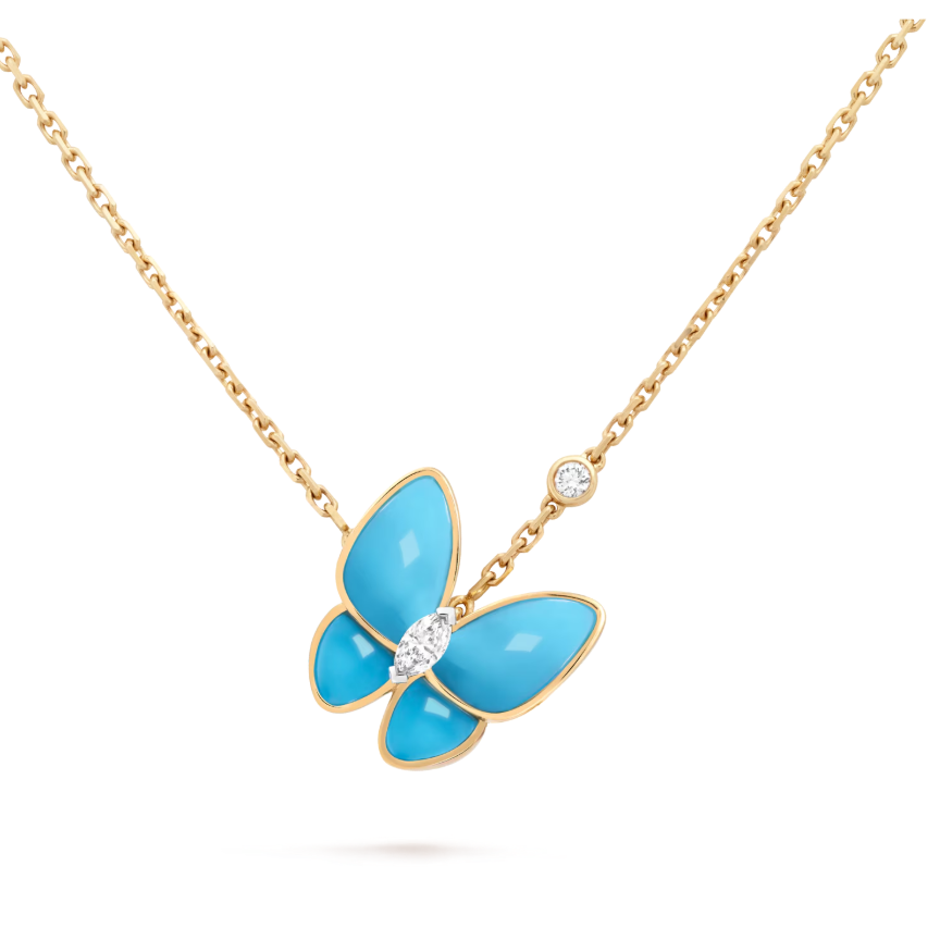 VCA Two Butterfly pendant