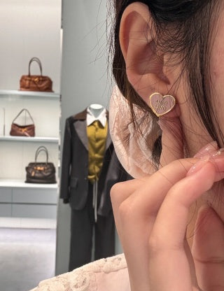 Miu Miu Heart Earrings