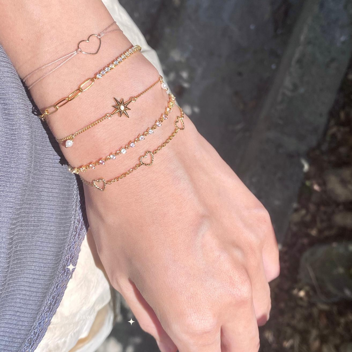 Three Heart Bracelet