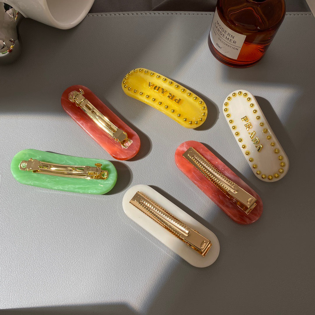 Prada Colorful Hair Clip (5pcs Total)