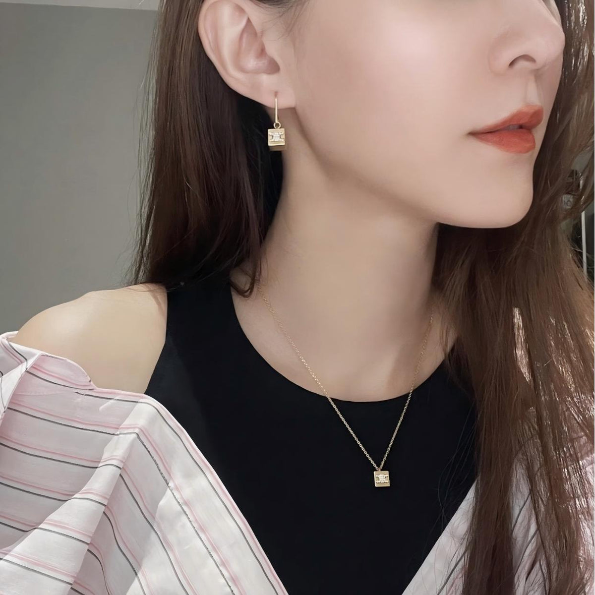 Celine Triumphal Arch Necklace Bracelet Earrings