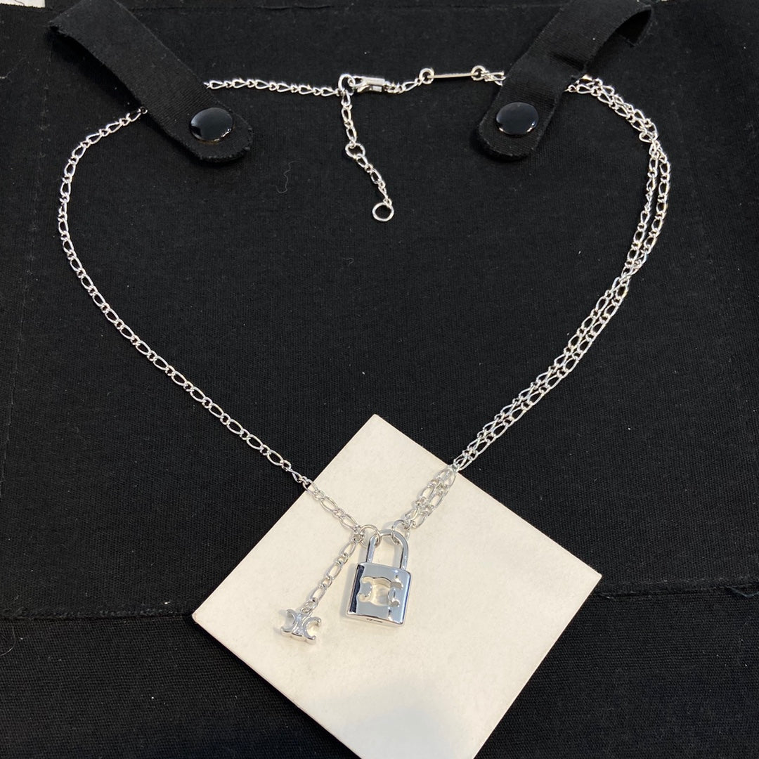 Celine Triumphal Arch Pendant Necklace