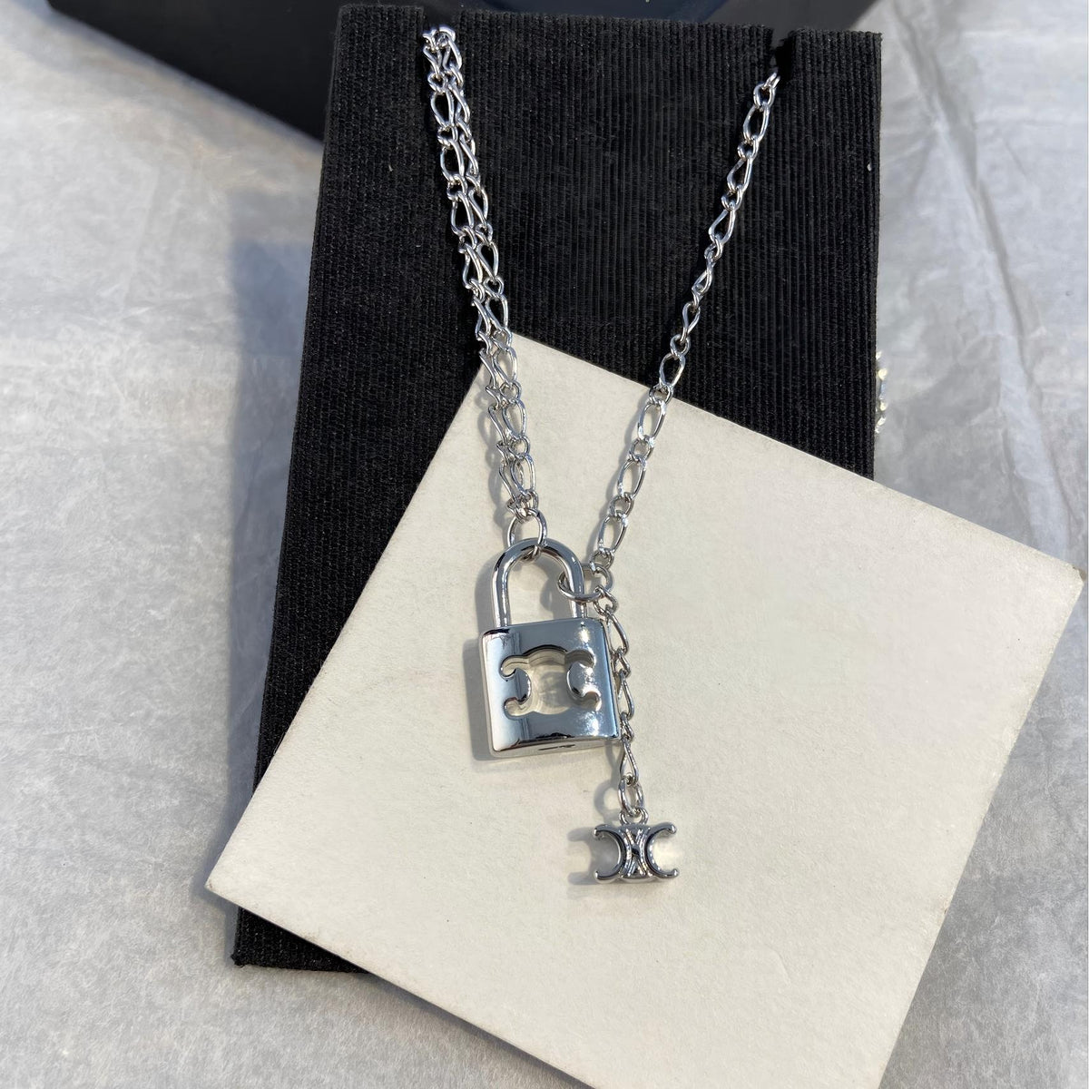 Celine Triumphal Arch Pendant Necklace