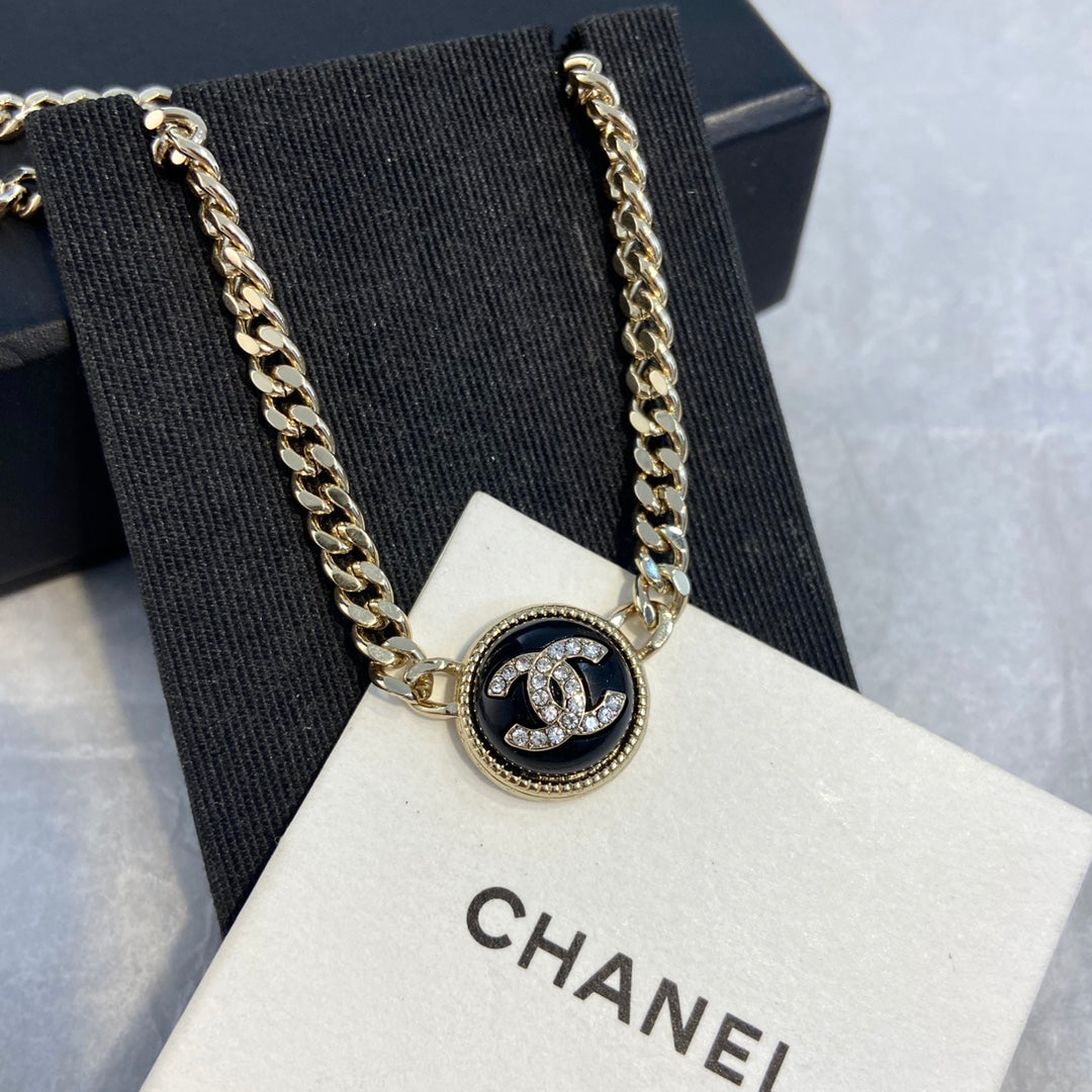 Chanel Button Necklace