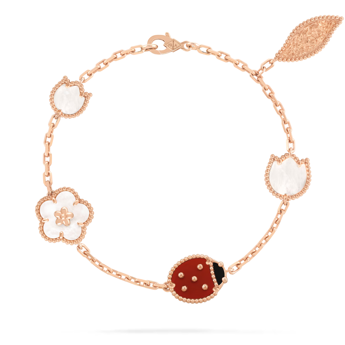 VCA Lucky Spring bracelet, 5 motifs