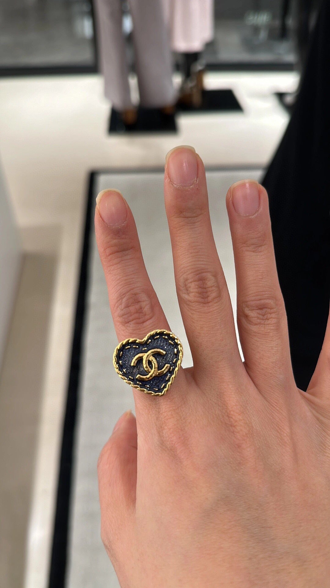 Chanel Denim Ring
