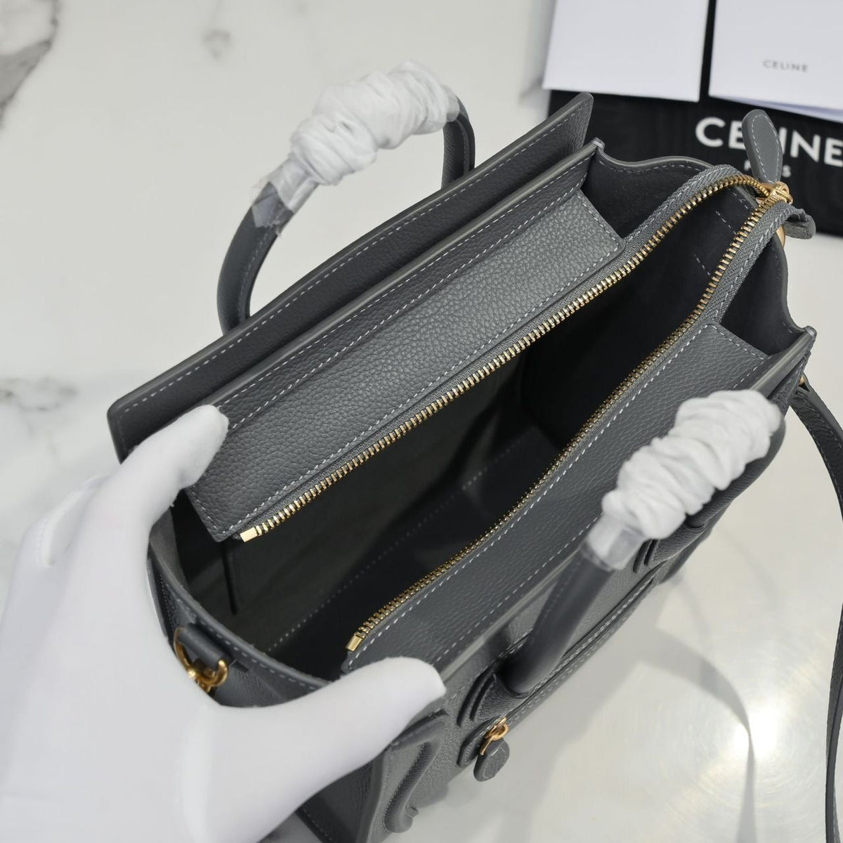 Celine Luggage (Dark Grey) Mini