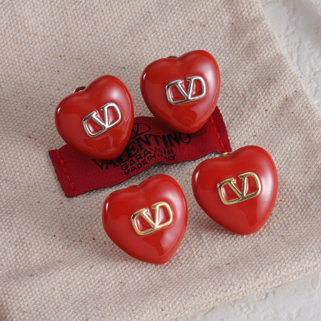 Valentino Heart Earrings