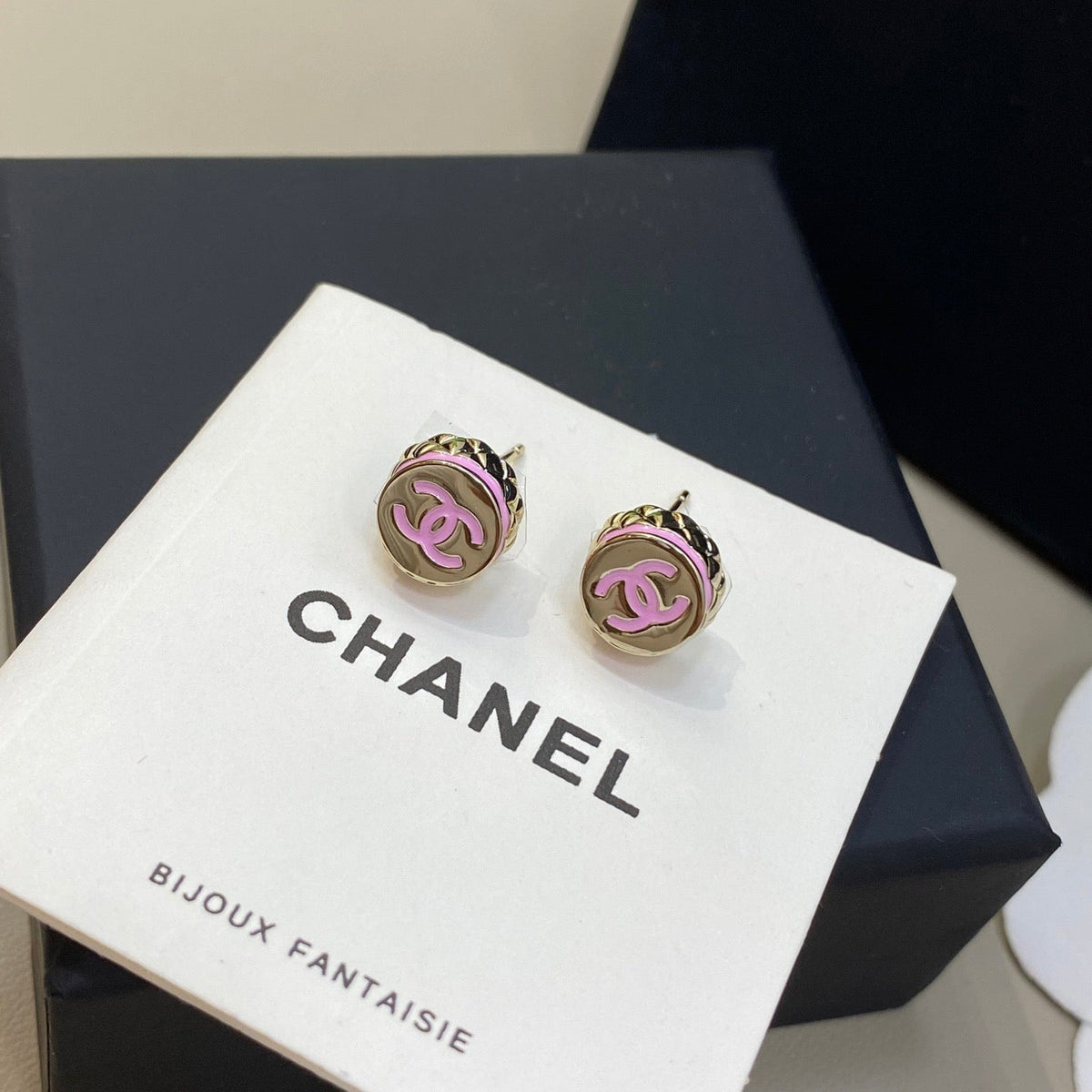 Chanel Button Stud