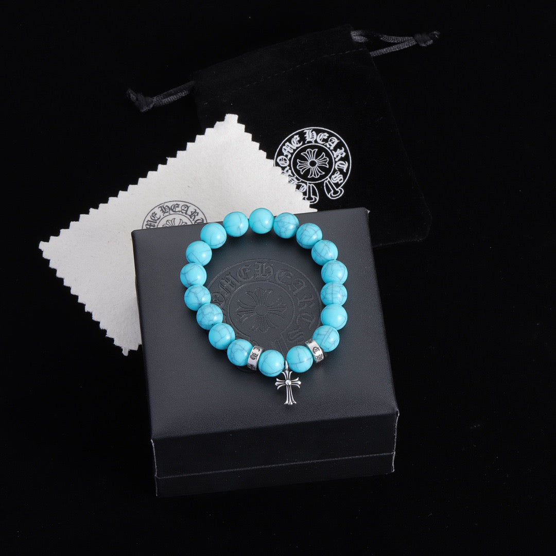 Chrome Hearts Cross Heart Bracelet