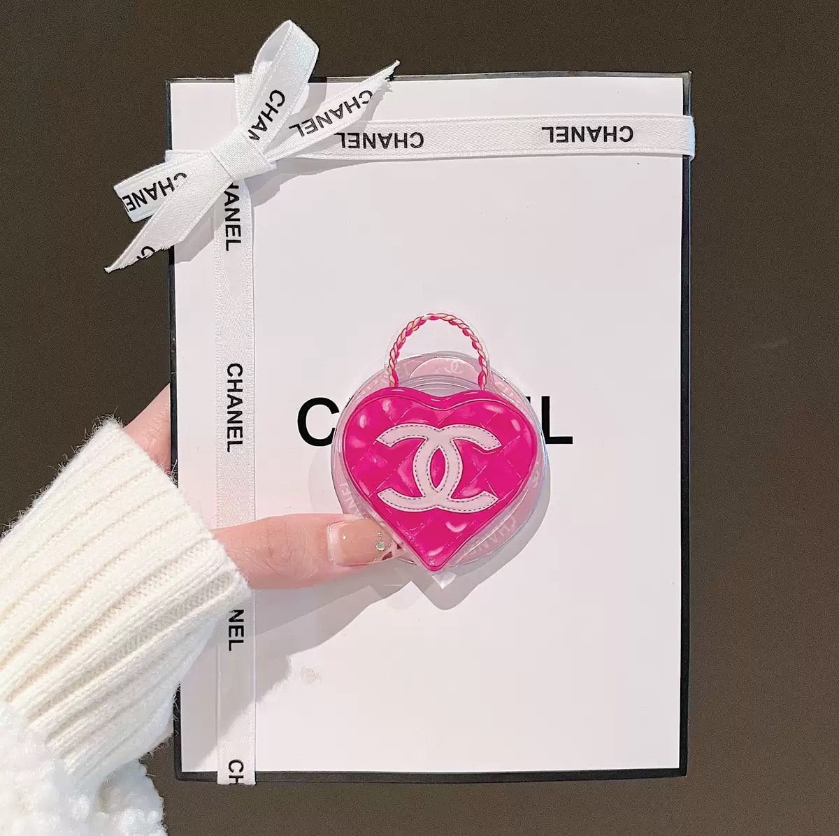 Chanel Pink Phone Case (Charm+Case+Socket)