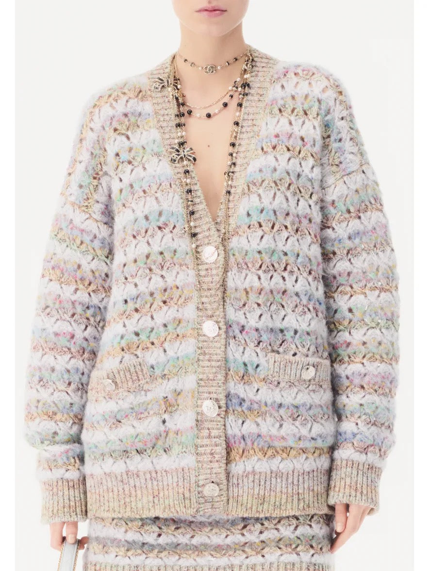 Chanel Double Layer Bowknot Chain Necklace