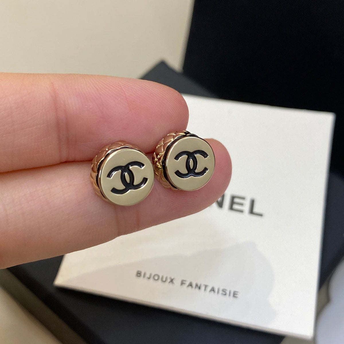 Chanel Button Stud