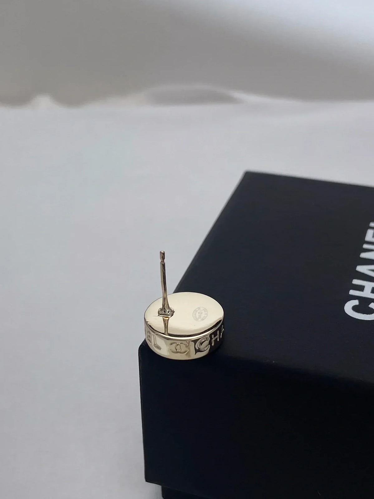 Chanel Button Earrings