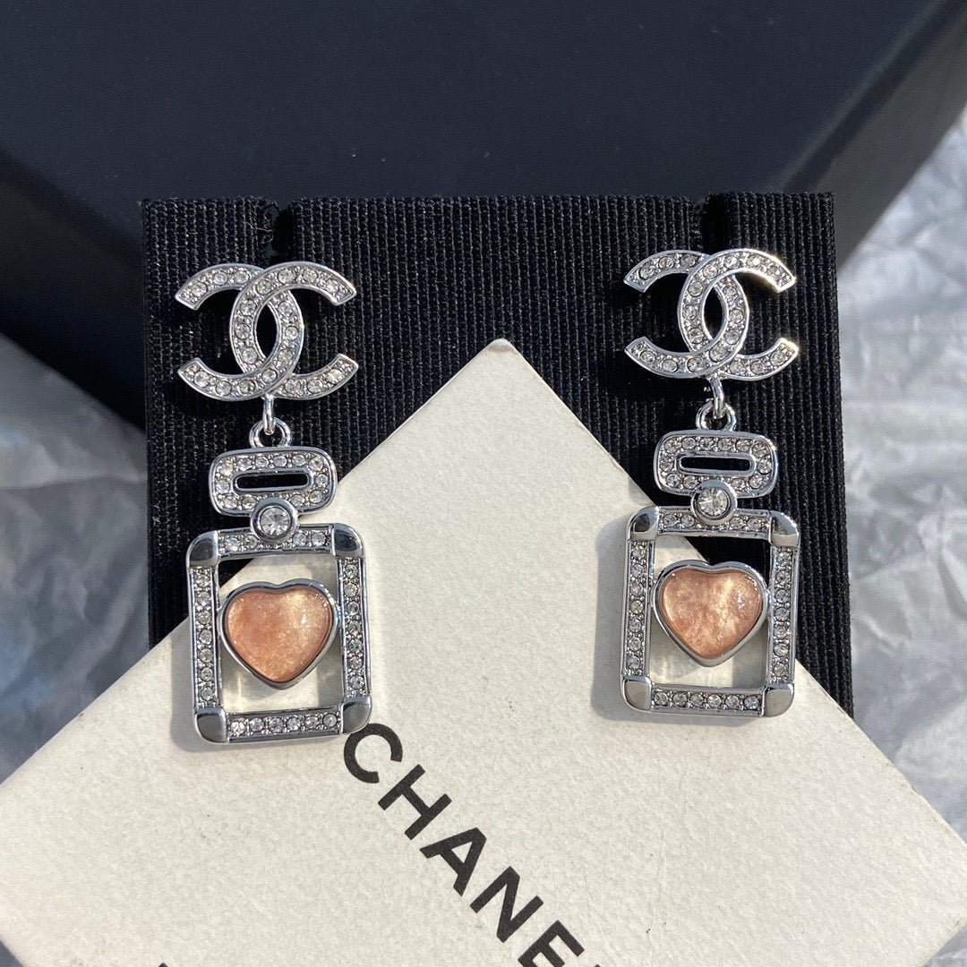 Chanel Perfume Bottle Earrings