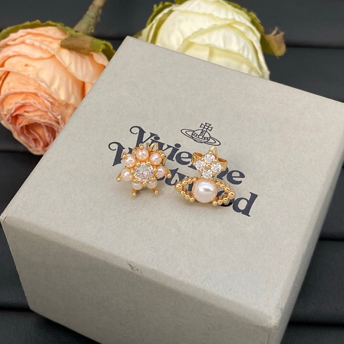 Vivienne Westwood Rose Gold Earrings