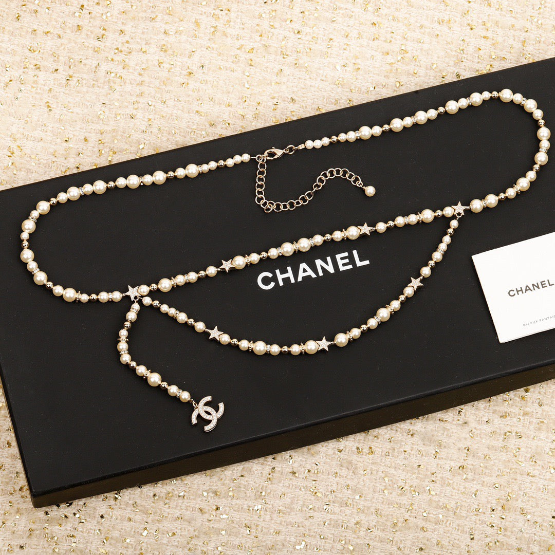 Chanel Pearl Star Waist Chain
