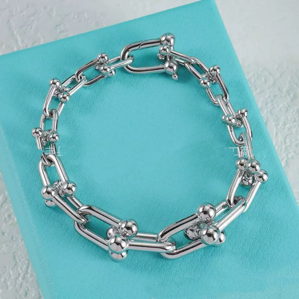 Tiffany HardWear Link Necklace Bracelet Earrings