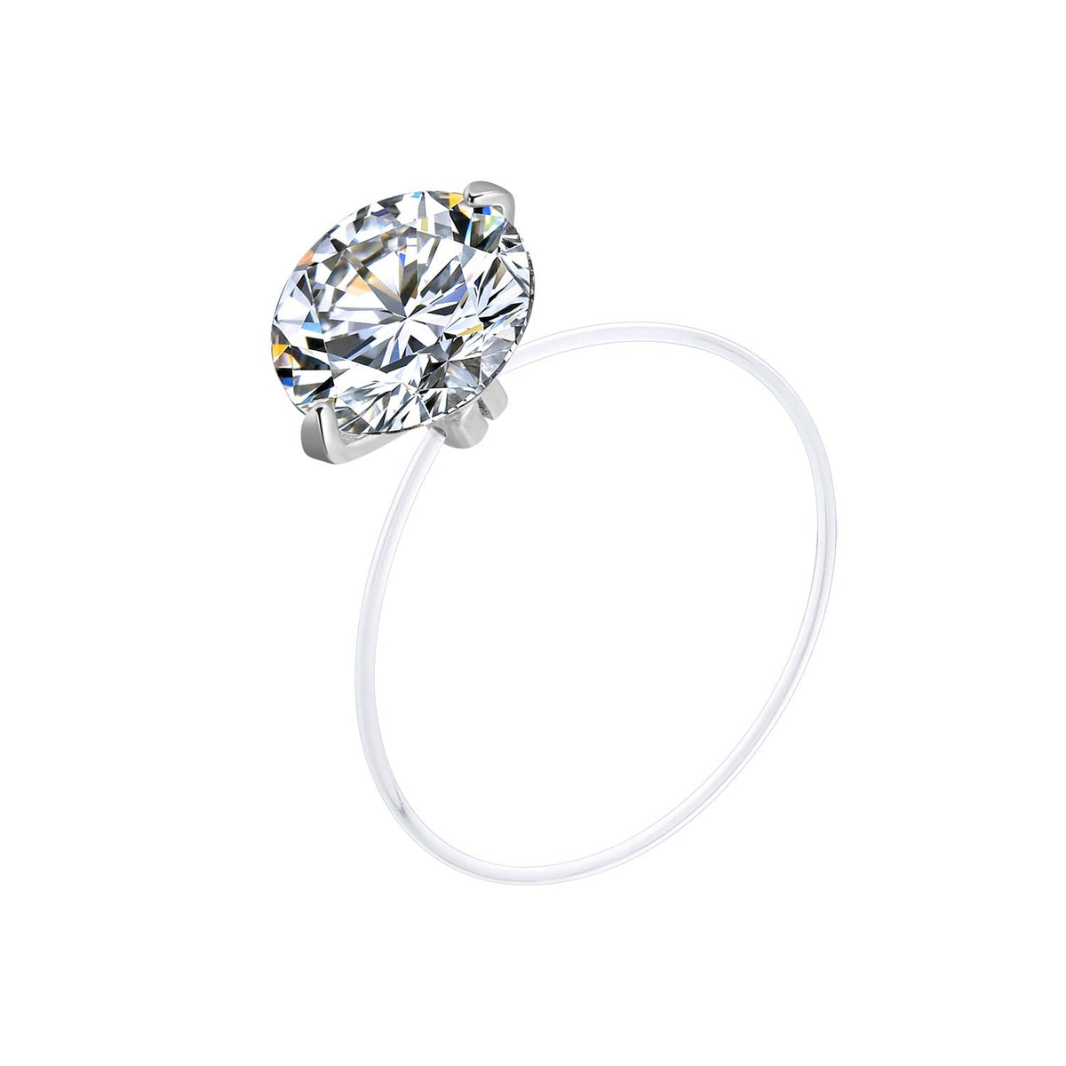 1 Carat 2 Carats Mermaid Tear Moissanite Ring
