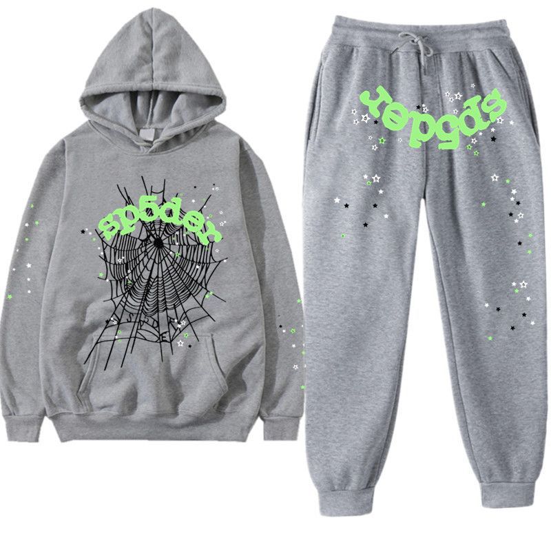 Hip Hop Spider Hoodie Set