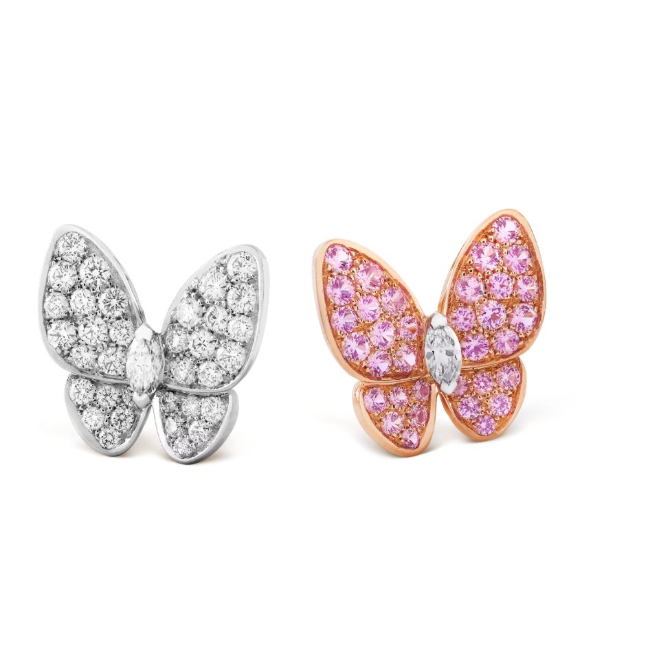 Two Butterfly Earrings