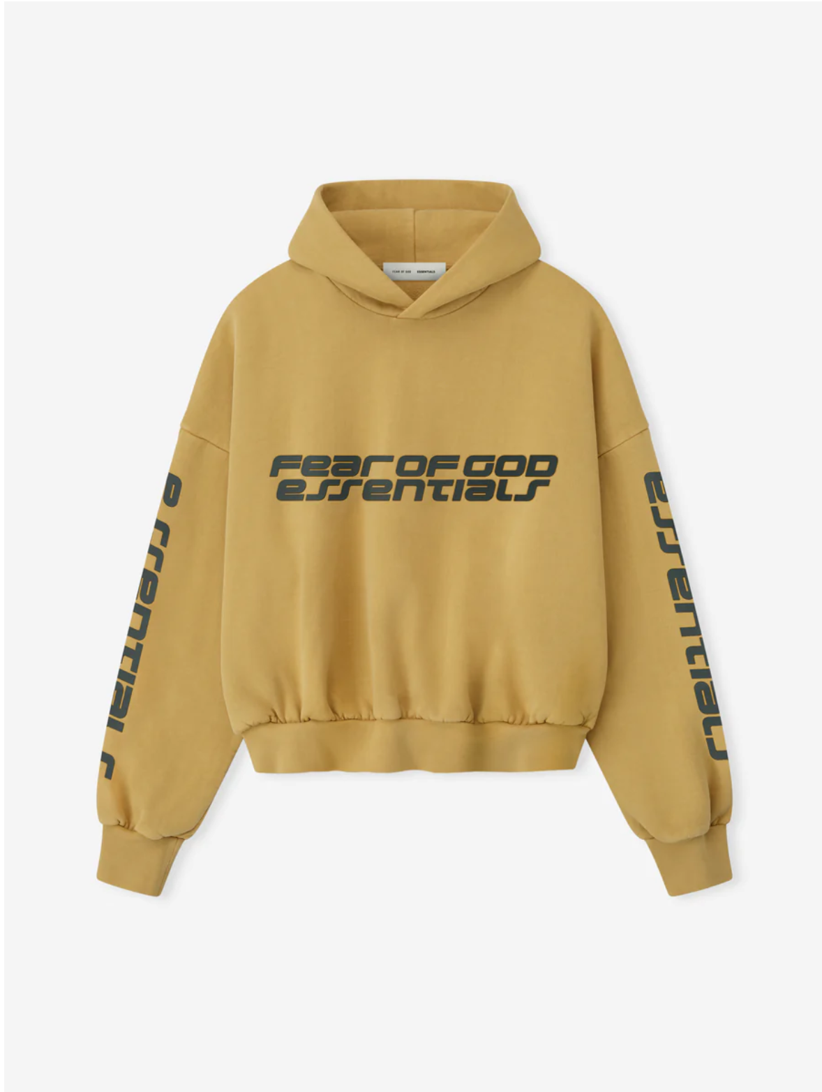 ESSENTIALS Cropped Relaxed Hoodie