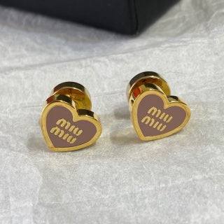 Miu Miu Heart Earrings