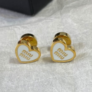 Miu Miu Heart Earrings
