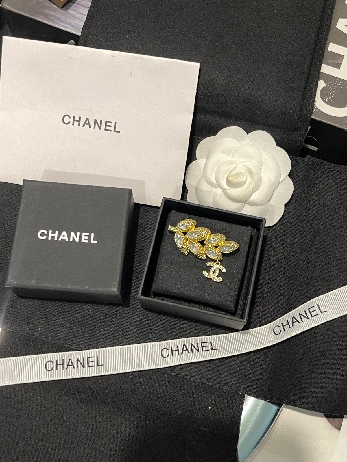 Chanel Leaf Brooch