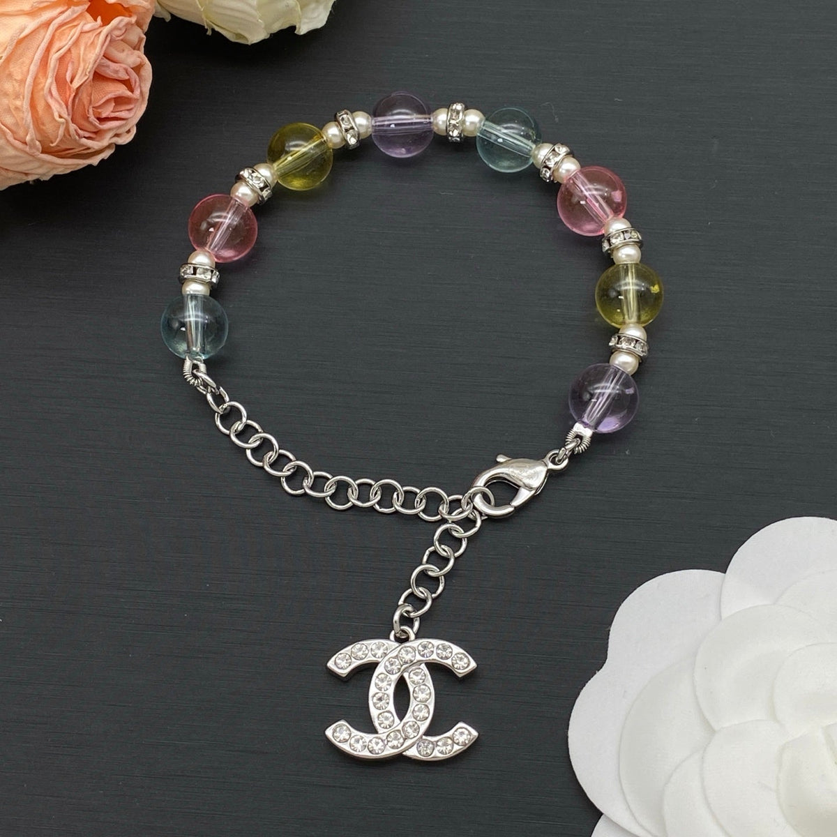 Chanel Color Bead Bracelet