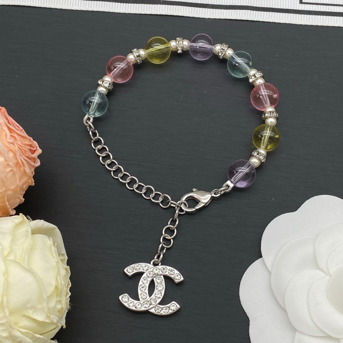 Chanel Color Bead Bracelet