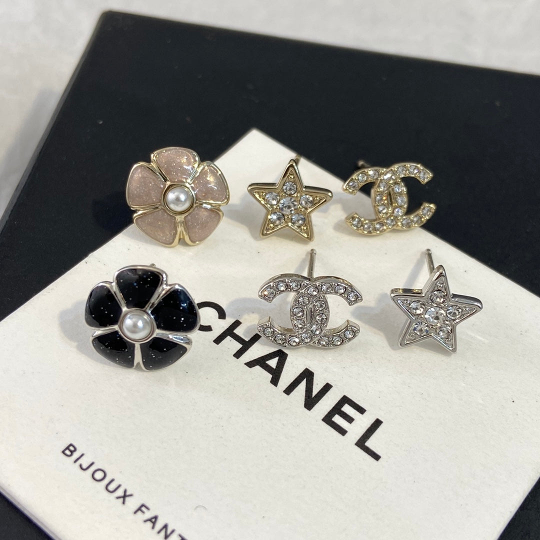 Chanel Three Earring Set