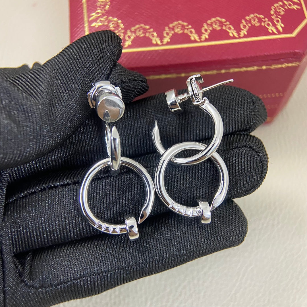 Cartier Juste un Clou Three Dangle Earrings