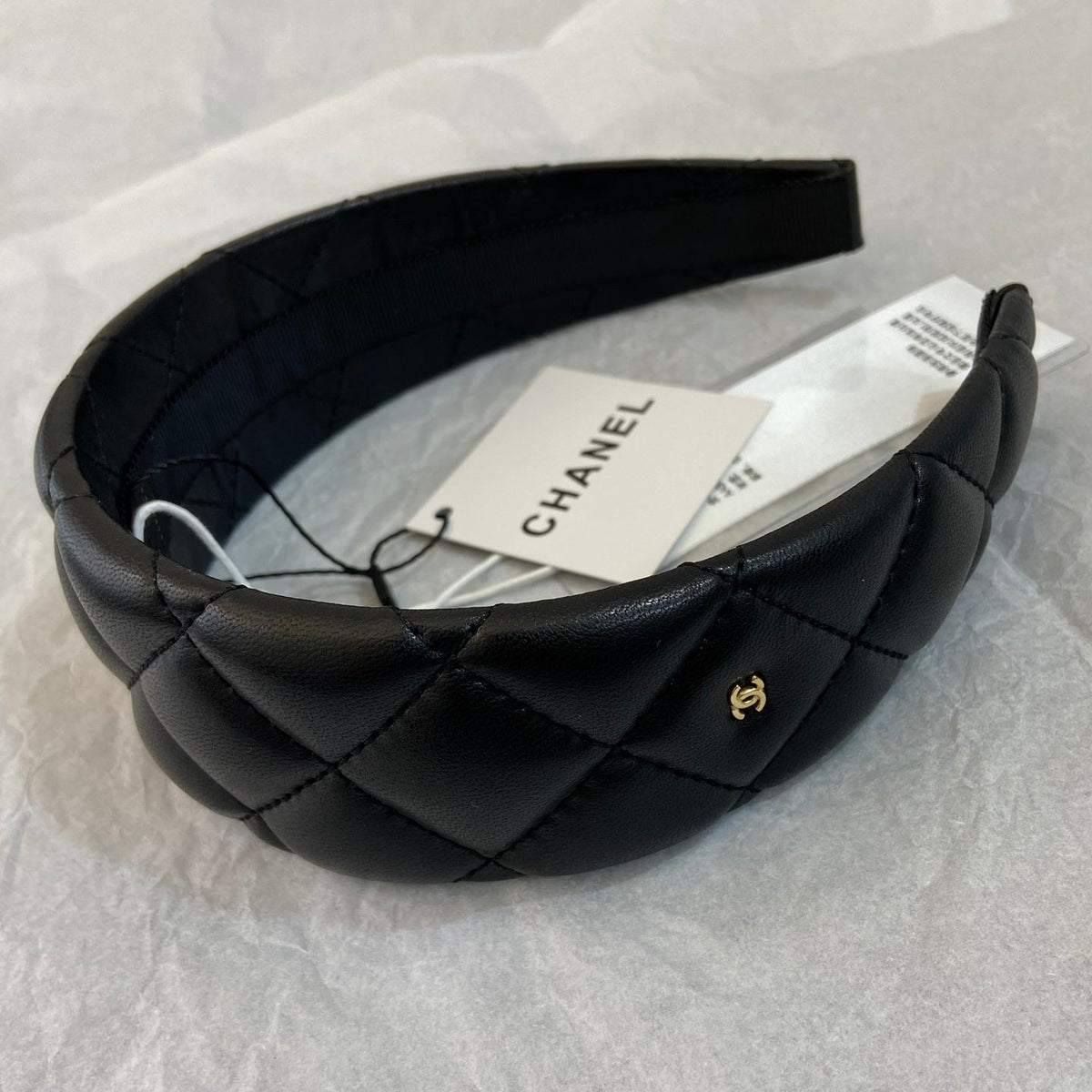Chanel Leather Hair Band